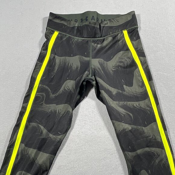 Under Armour Womens Medium‎ 7/8 Leggings Green Compression Camo Printed 26x26 - Picture 2 of 10